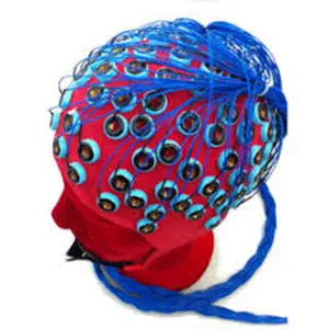 gorro-electroencefalografia-eeg-precableado Gorro de electroencefalografía (EEG) con electrodos precableados para pruebas neurológicas clínicas